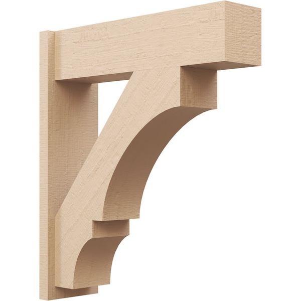 Ekena Millwork 7 1/2-in W x 26-in D x 30-in H Balboa Block Rough Cedar Woodgrain TimberThane Outlooker, Primed Tan OUTUR075X26X30BOA44RCPR - main